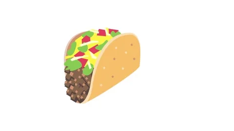 Food animation on white background Video stock 249397877