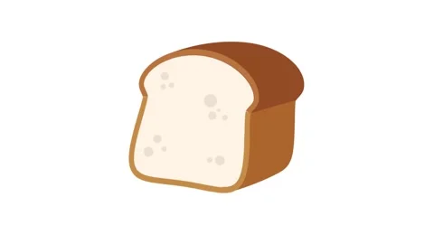 Food animation on white background Video stock 249397887