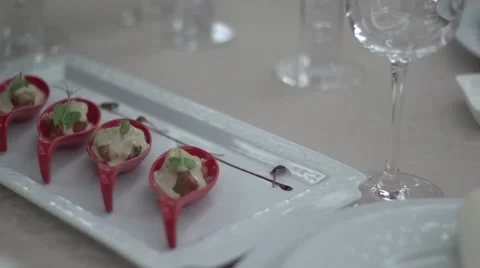 Food, appetizer, buffet Stock-Footage 41001472