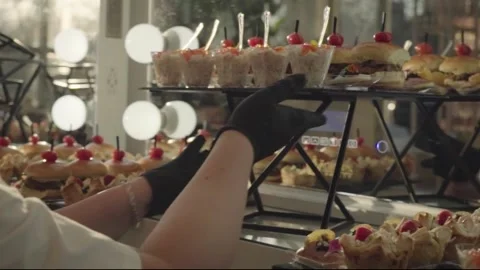 Food appetizer for party with friend	 Stock Footage 232812620