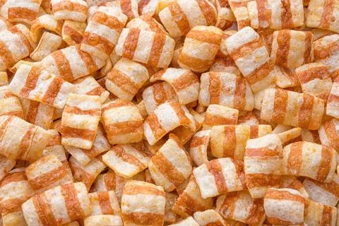 Food background, a pattern of chips Stock Photos