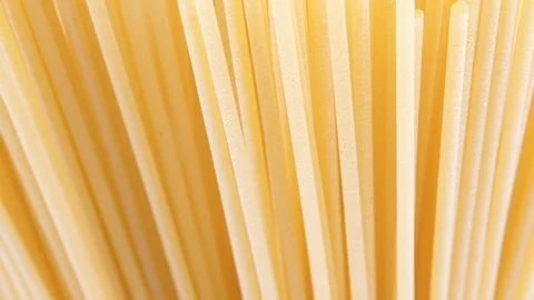 Food background, spaghetti rotating, close up (loopable) Stock-Footage 92672736