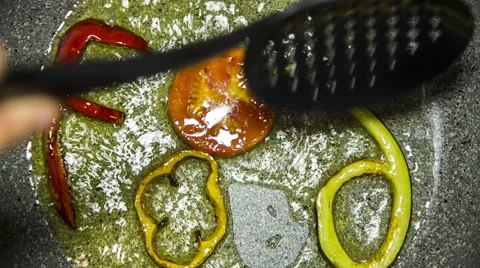 Food Being Fried Stock Footage 46240852