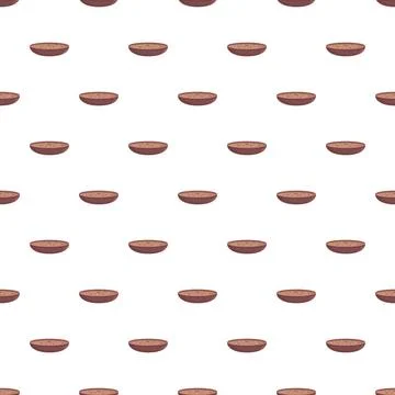 Food bowl seamless pattern for menu background Illustrazione stock
