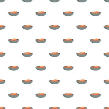 Food bowl seamless pattern for menu and design イラスト素材