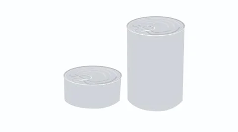 Food Cans Stock Illustration