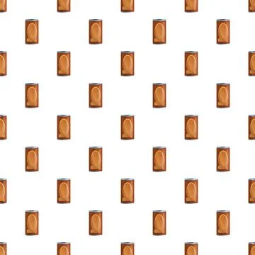 Food cans seamless pattern for packaging and wallpaper Stock Illustration
