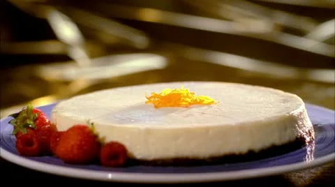 FOOD CHEESECAKE 01 Stock Footage