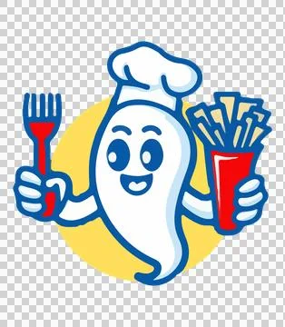 Food chef ghost Stock Illustration