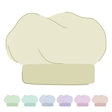 Food chef hat vector cartoon graphic Stock Illustration