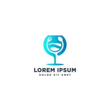Food chef logo design vector icon element Stock Illustration