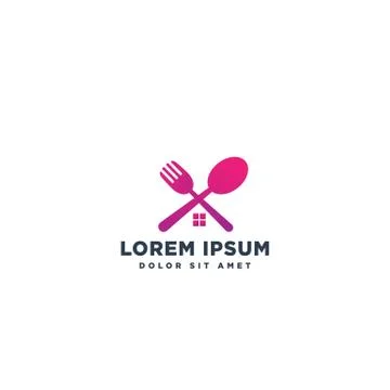 Food chef logo design vector icon element Stock Illustration