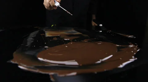 Food Chocolate Tempering Chocolatier Stock Footage 34256576