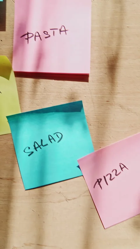 Food Choice Overload Ends with Whatever Decision in Humorous Sequence Stock Footage 337761742