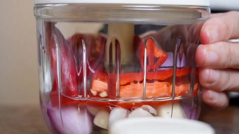 Food Chopper Container Stock Footage 307175579