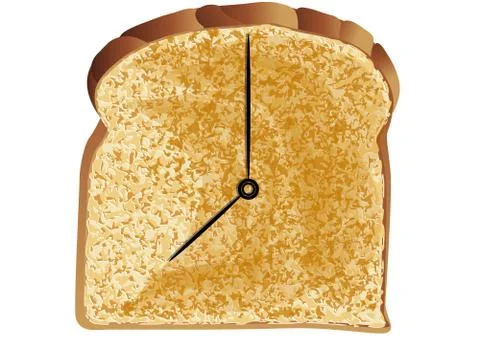Food clock Stock Illustration