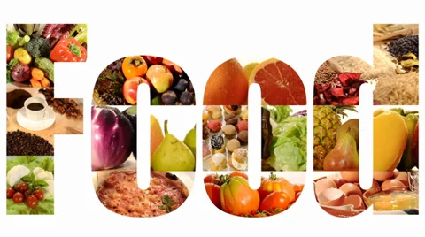 Food collage Video stock 33652827