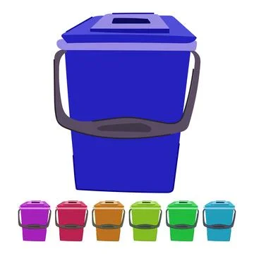 Food compost bin vector cartoon graphic Stock Illustration