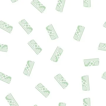 Food container glyph vector seamless pattern flat Stock Illustration