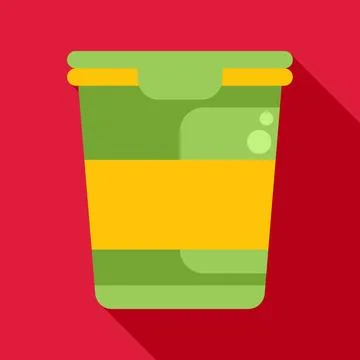Food container with lid delivering takeaway meal idea Ilustración de archivo