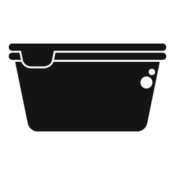 Food container saving lunch box pictogram icon Illustrazione stock
