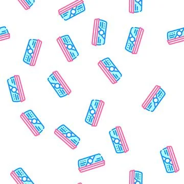 Food container vector seamless pattern flat イラスト素材