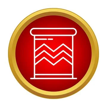 Food container with zigzag pattern icon design Stockillustratie