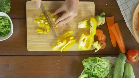 Food on the cutting board 스톡 동영상 157874130