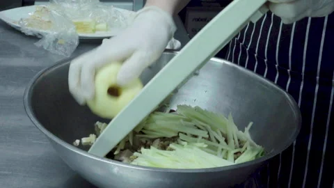 Food cutting Stock Footage 134853967