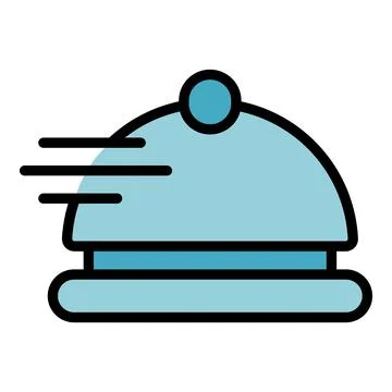 Food delivery icon vector flat 스톡 일러스트
