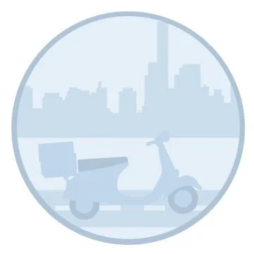 Food delivery Illustrazione stock