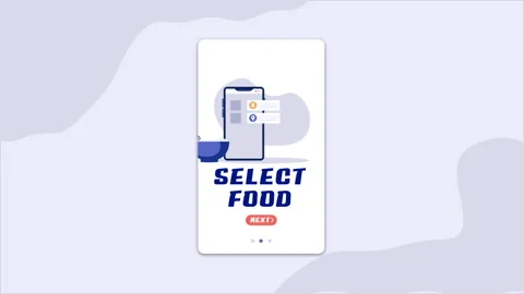 Food Delivery Mobile Application Stock Footage 232198899