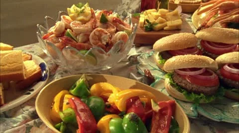FOOD DINNER 01 Video stock 10802006