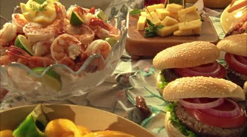 FOOD DINNER 02 Stock Footage 10809117