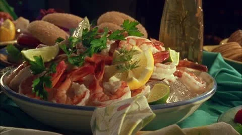 FOOD DINNER 12 Stock Footage 10809139