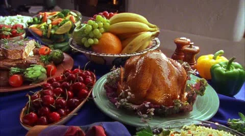 FOOD DINNER 24 Video stock 10809192