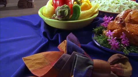 FOOD DINNER 25 Stock Footage 10809201