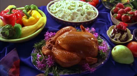 FOOD DINNER 27 Stock Footage 10802245