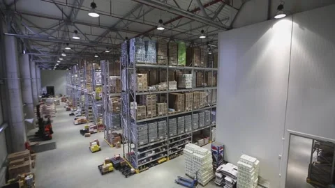 Food Distribution Warehouse Video stock 155292438