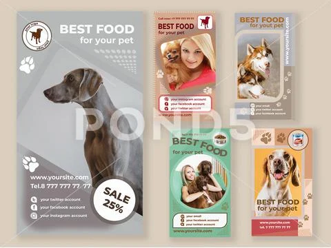 Food Dog Stories Modello PSD