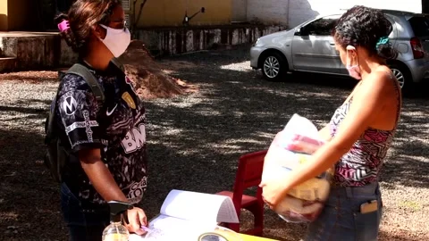 Food Donations Stock Footage 154660121