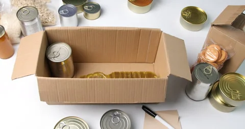 Food donations  Stock Footage 233495236