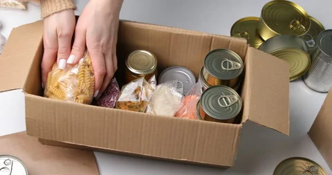 Food donations Stock Footage 233952601