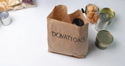 Food donations Stock Footage 233952641