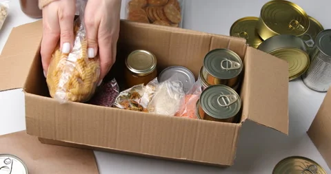 Food donations Stock Footage 239402024