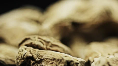 Food dry ginger root Stock Footage 33292093