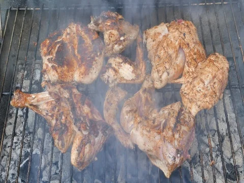 Food on fire Stock Footage 75056136