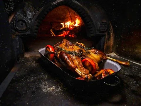 FOOD FIRE OVEN Stock Photos