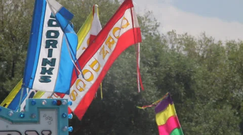 Food Flags Stock Footage 27816838