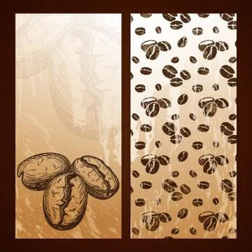 Food flayers with hand drawn elements Illustrazione stock